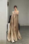 Mutedance 24 Spring/Summer One-shoulder Petal Dress Series MD-MD24SS19-K khaki PM139